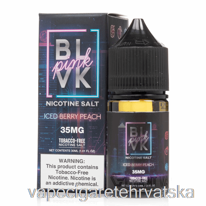 Vape Hrvatska Iced Berry Breskva Sol - Blvk Pink Series - Blvk - 30ml 50mg